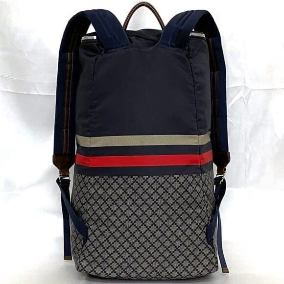 Gucci Backpack Navy Gray Diamante main image 8